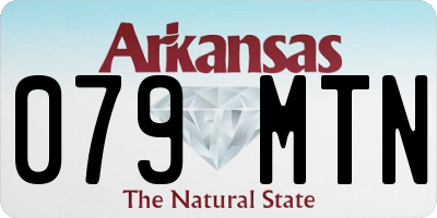 AR license plate 079MTN