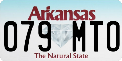 AR license plate 079MTO