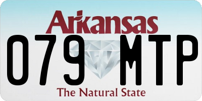 AR license plate 079MTP