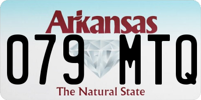 AR license plate 079MTQ