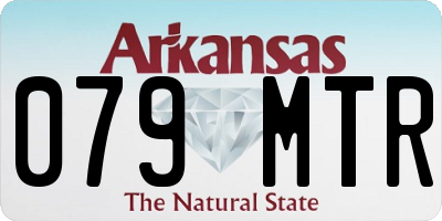 AR license plate 079MTR