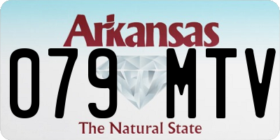 AR license plate 079MTV