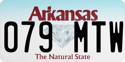 AR license plate 079MTW