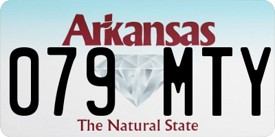 AR license plate 079MTY