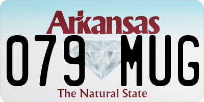 AR license plate 079MUG