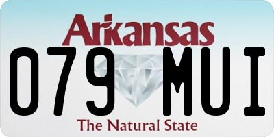 AR license plate 079MUI
