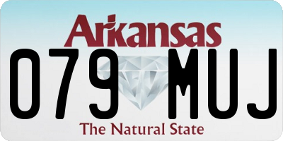 AR license plate 079MUJ