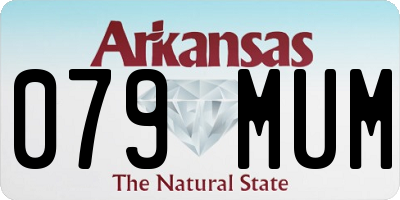 AR license plate 079MUM
