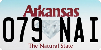 AR license plate 079NAI