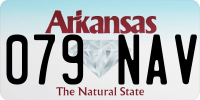 AR license plate 079NAV
