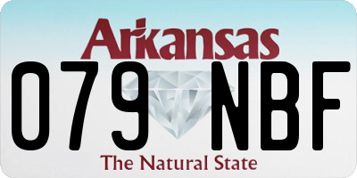 AR license plate 079NBF