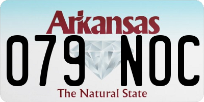 AR license plate 079NOC