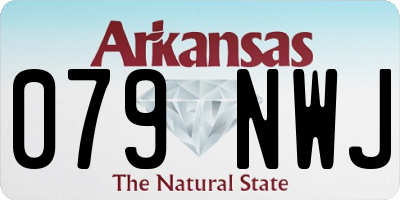 AR license plate 079NWJ