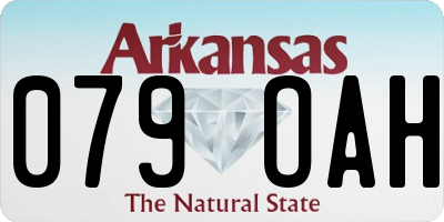 AR license plate 079OAH