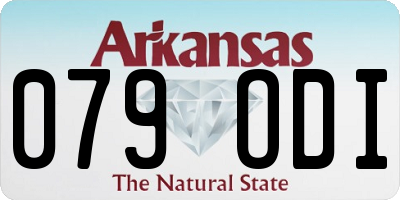 AR license plate 079ODI