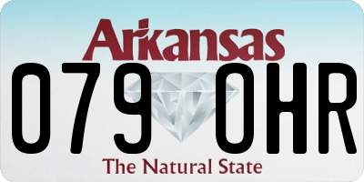 AR license plate 079OHR