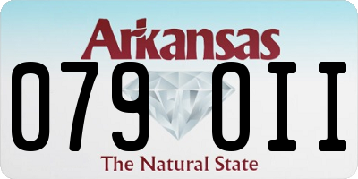 AR license plate 079OII