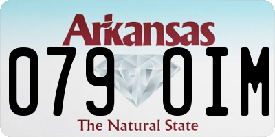 AR license plate 079OIM