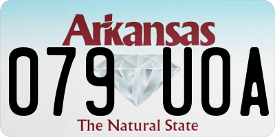 AR license plate 079UOA
