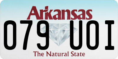 AR license plate 079UOI