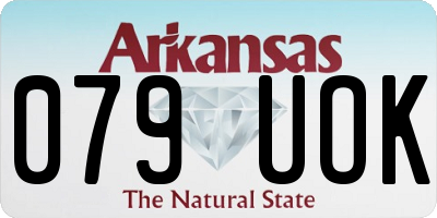 AR license plate 079UOK