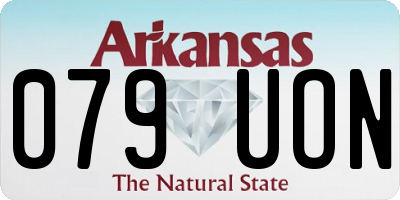 AR license plate 079UON