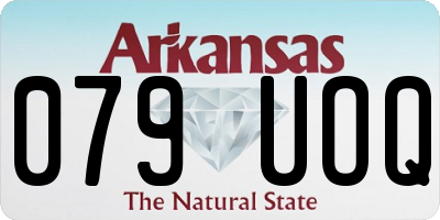 AR license plate 079UOQ