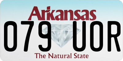 AR license plate 079UOR