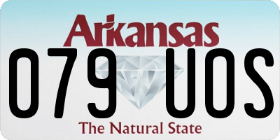 AR license plate 079UOS