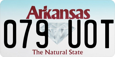 AR license plate 079UOT