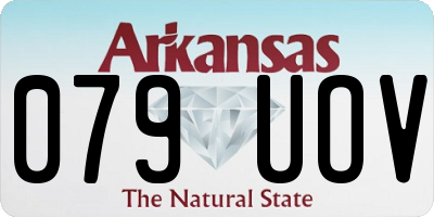 AR license plate 079UOV
