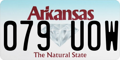 AR license plate 079UOW