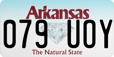 AR license plate 079UOY