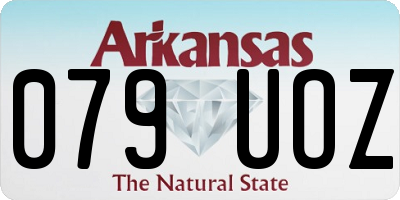 AR license plate 079UOZ