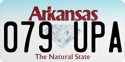 AR license plate 079UPA