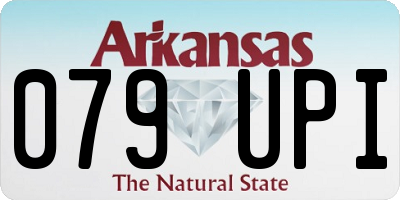 AR license plate 079UPI