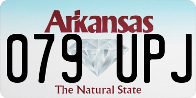 AR license plate 079UPJ