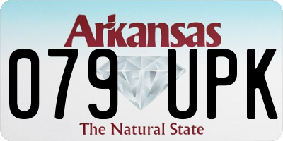 AR license plate 079UPK