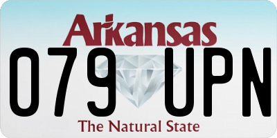 AR license plate 079UPN