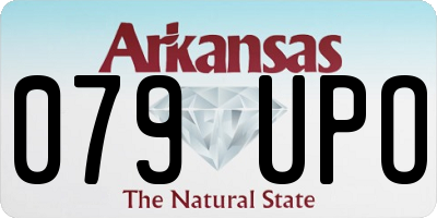AR license plate 079UPO