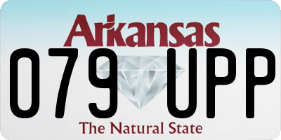 AR license plate 079UPP