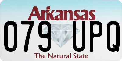 AR license plate 079UPQ