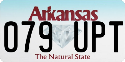 AR license plate 079UPT