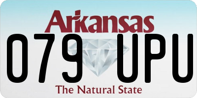 AR license plate 079UPU