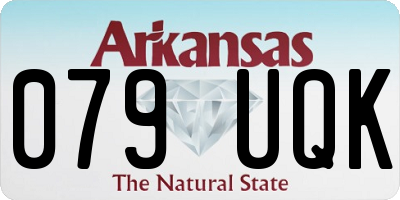 AR license plate 079UQK