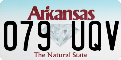 AR license plate 079UQV