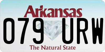 AR license plate 079URW