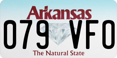 AR license plate 079VFO