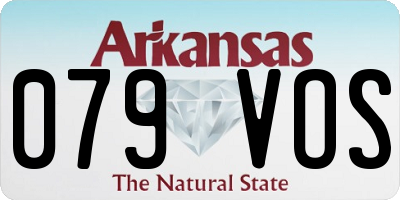 AR license plate 079VOS