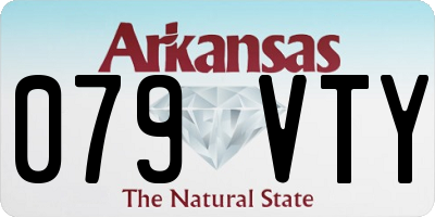 AR license plate 079VTY